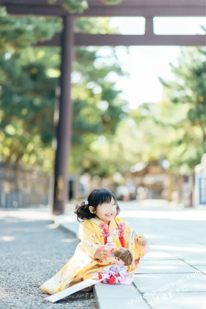 出張撮影アワーフォトで撮った3歳の七五三写真