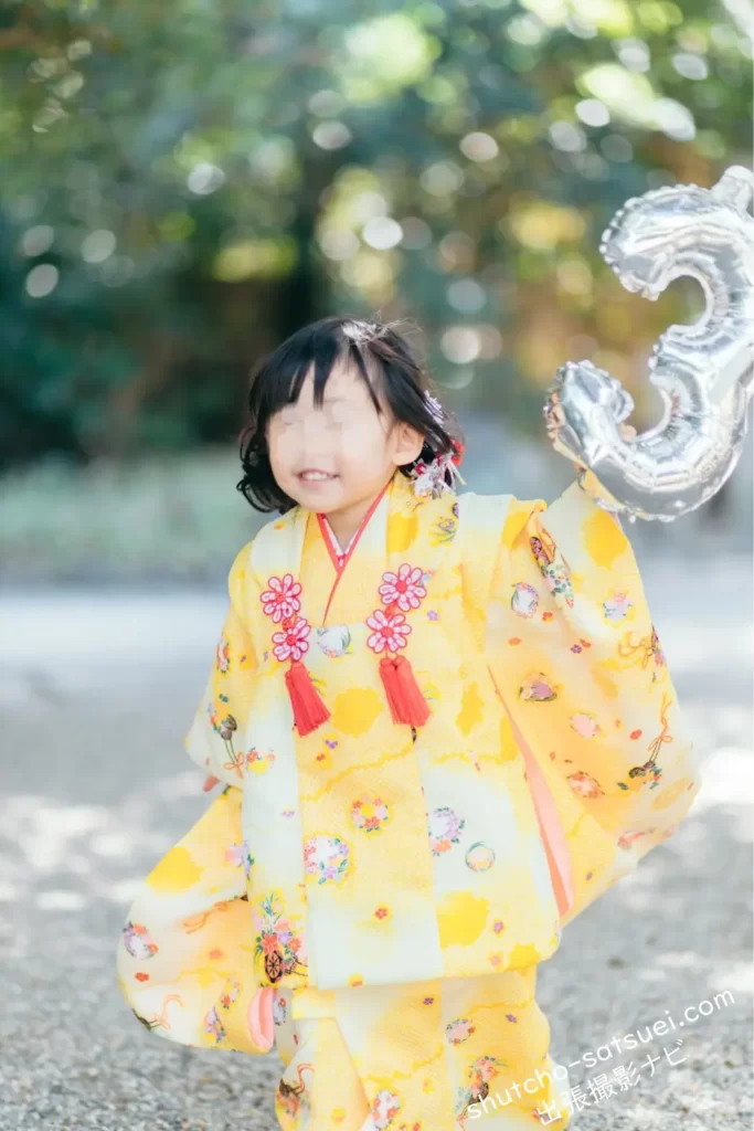 出張撮影アワーフォトで撮った3歳の七五三写真