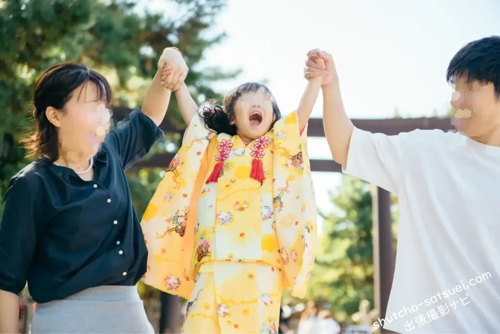 出張撮影アワーフォトで撮った3歳の七五三写真