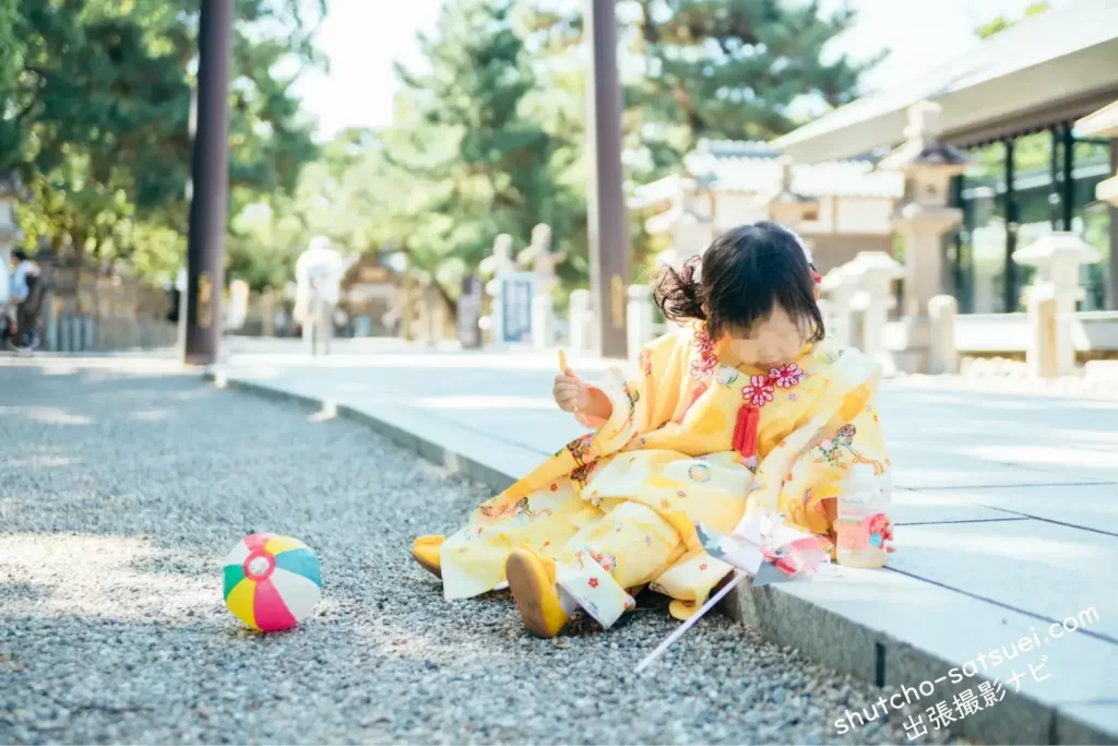 出張撮影アワーフォトで撮った3歳の七五三写真