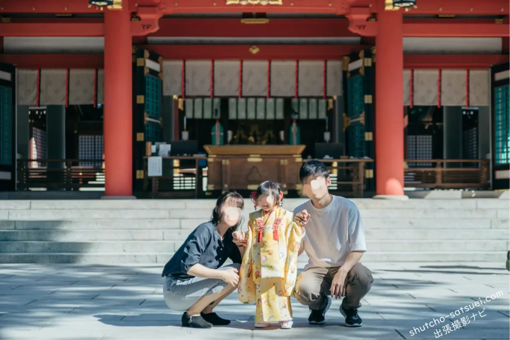 出張撮影アワーフォトで撮った3歳の七五三写真